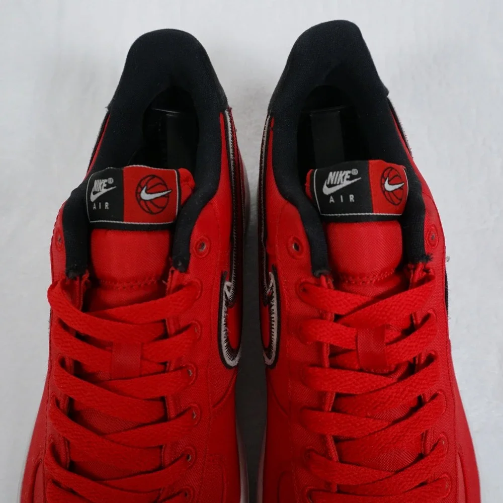 Nike Air Force 1 Low 'Reverse Stitch' Mens 9.5 University Red Retro Sneakers Y2K
